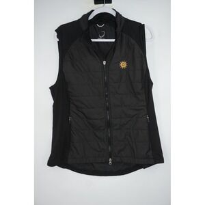 Zero Restriction Vest Men's XL Black Quilted Insulated Primaloft Golf Full‎ Zip